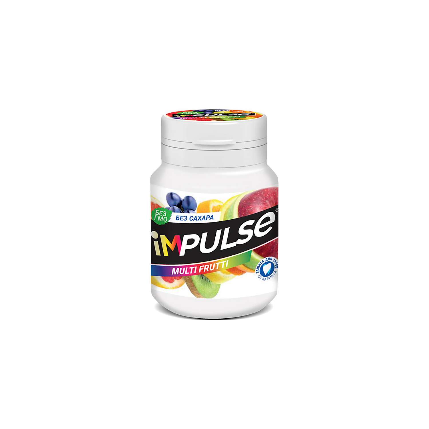 Жевательная резинка KDV Impulse Multi-Frutti 56 г 5 штук по 56 грамм - фото 1
