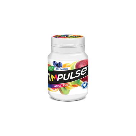 Жевательная резинка KDV Impulse Multi-Frutti 56 г 5 штук по 56 грамм