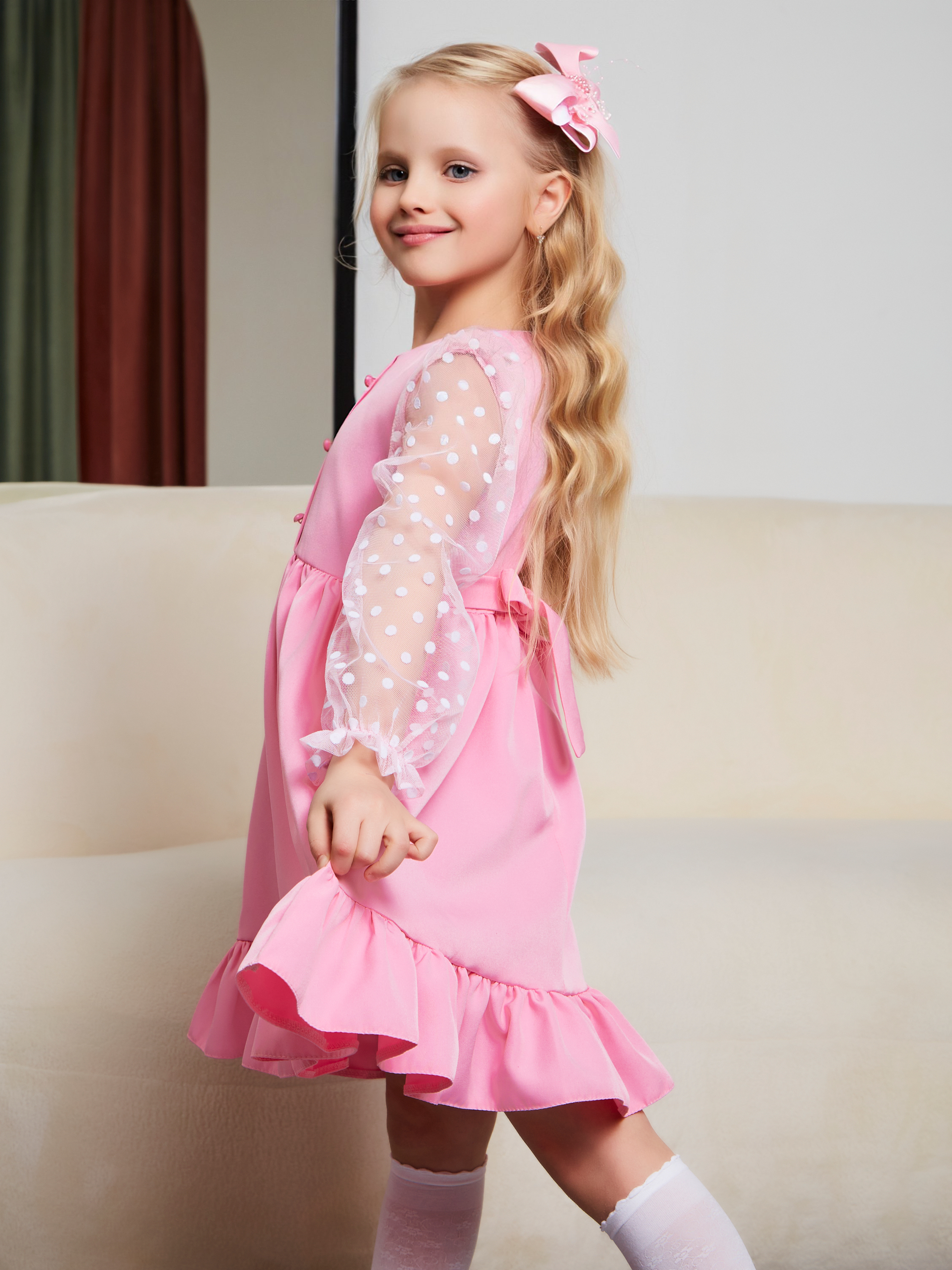 Платье Sofisha kids Plat.barbie/розовый - фото 10