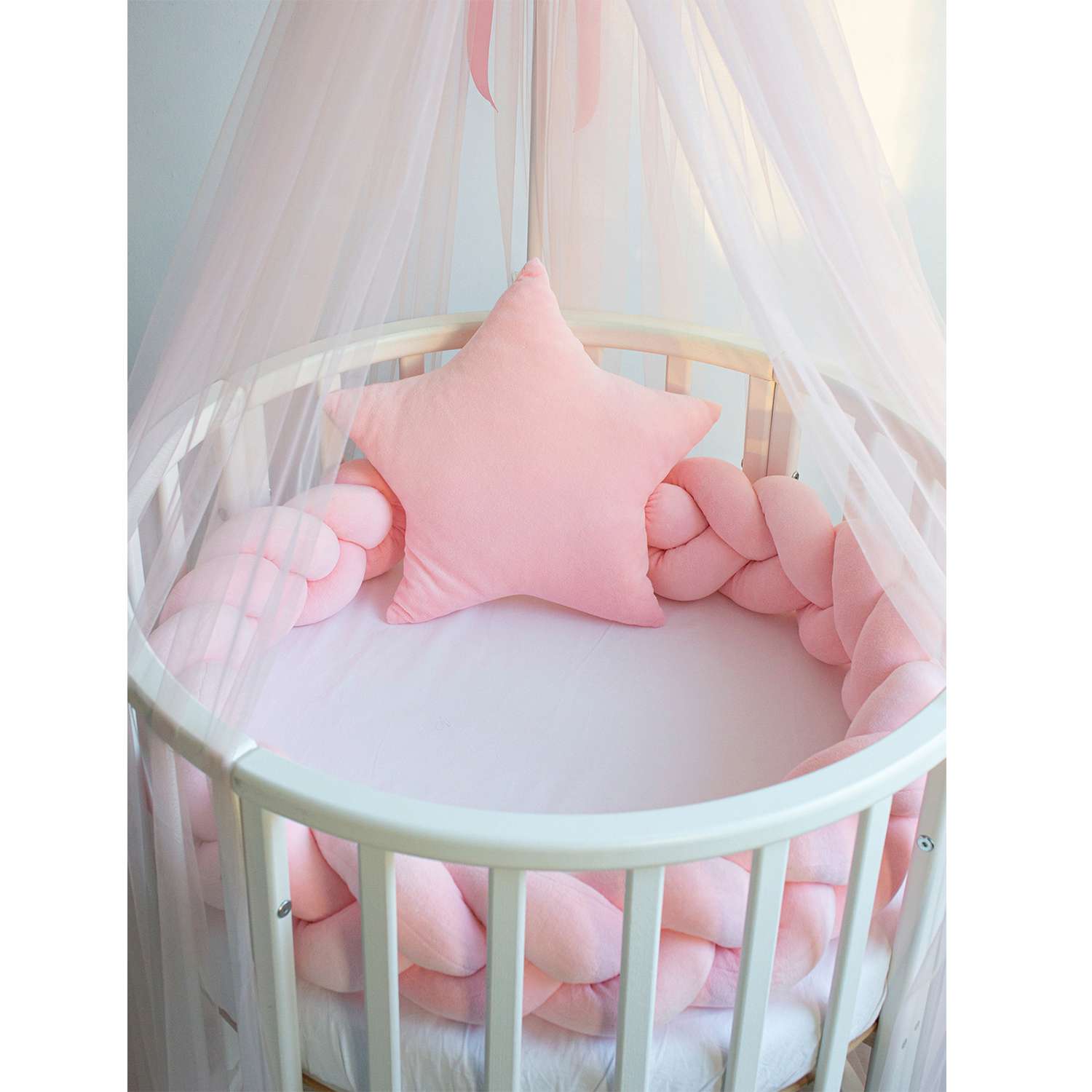 Балдахин в кроватку Alisse dreams розовый - фото 2