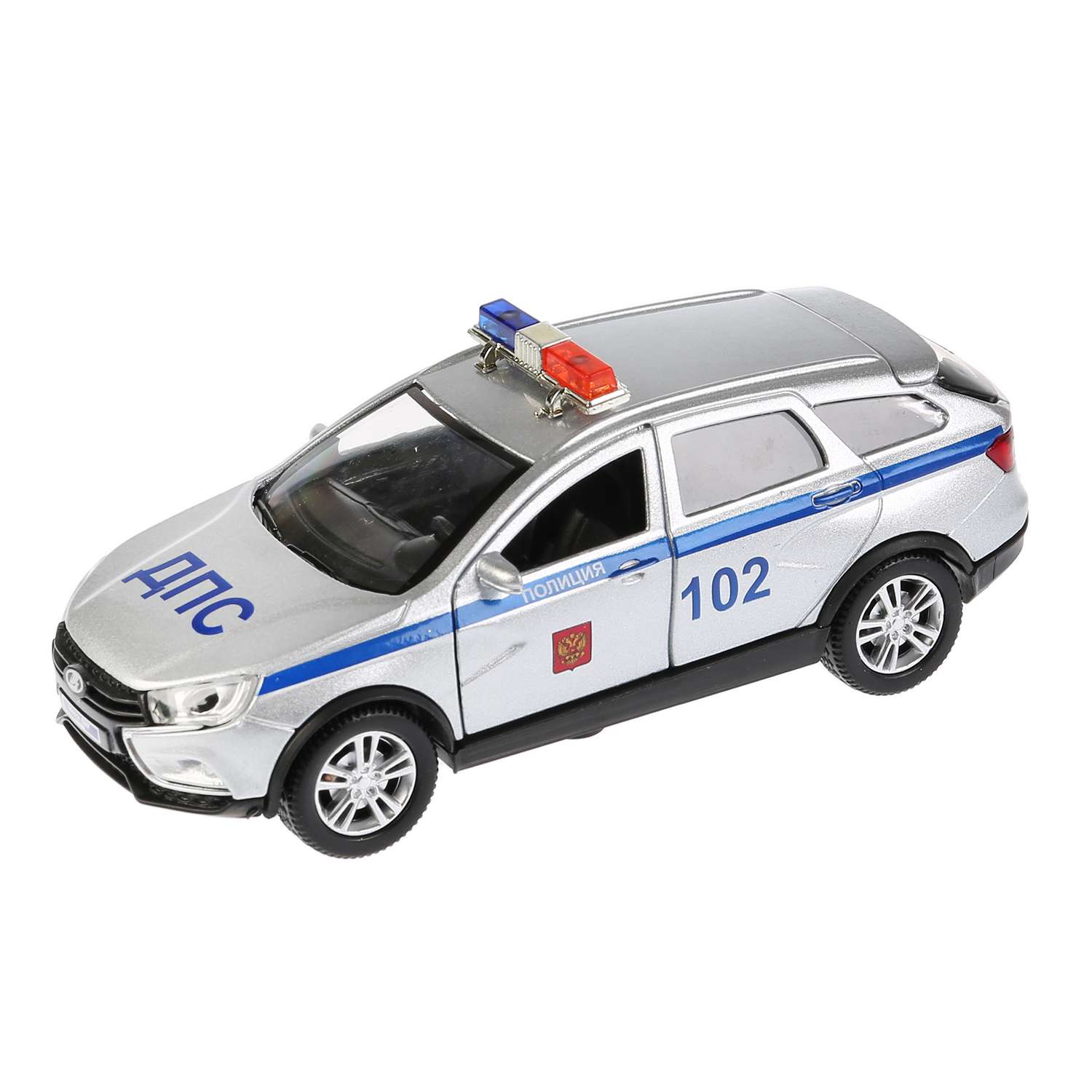 Машина Технопарк Lada Vesta Sw Cross Полиция инерционная 270425 270425 - фото 1