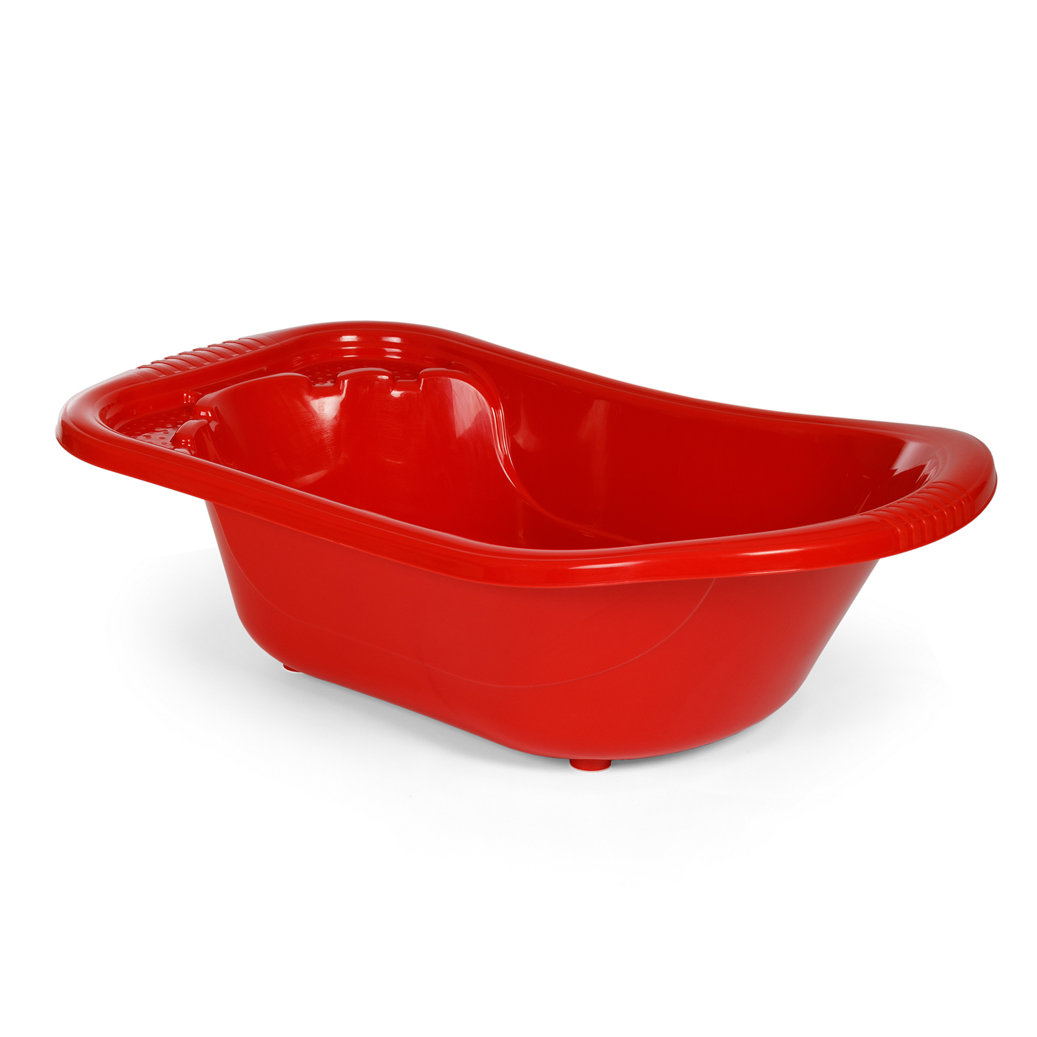Ванна детская elfplast для купания со сливным клапаном 50 л красный - фото 3