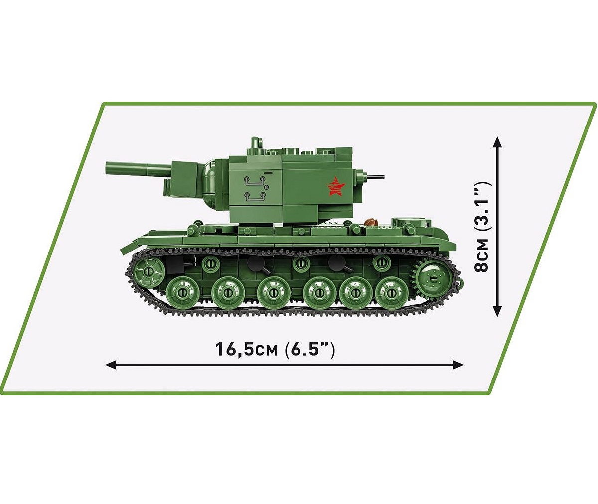 Конструктор COBI Советский танк КВ-2 WWII KV-2 510 деталей - фото 7