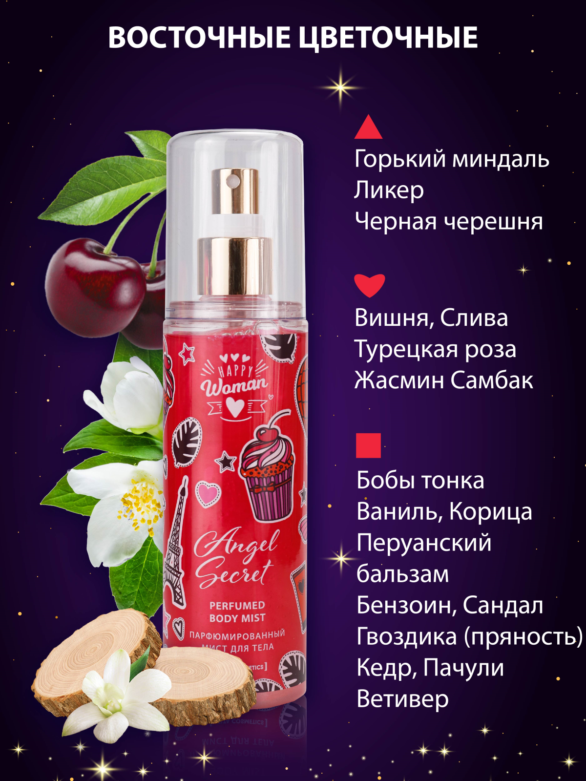 Парфюмированный мист для тела DELTA COSMETICS для женщин 150 мл - фото 1