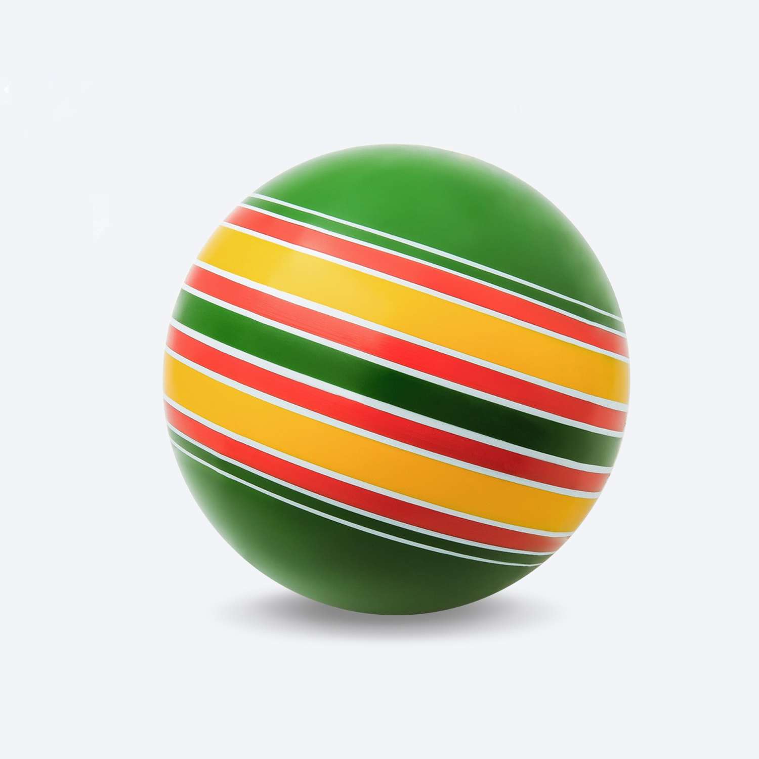 Мяч ЧАПАЕВ диаметр 200 мм «Ленточки» зеленый/красный - фото 2