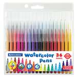 Фломастеры Brauberg для рисования детские цветные набор 36 штук