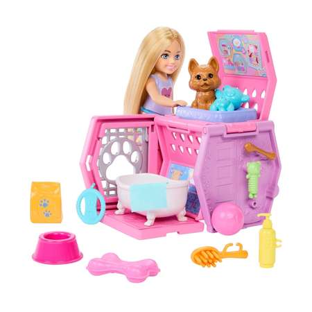 Кукла мини Barbie Набор для переноски щенков