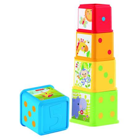 Пирамидка Fisher Price Стаканчики Веселые животные