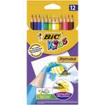 Акварельные карандаши BIC Kids Аквакулёр 12 цв