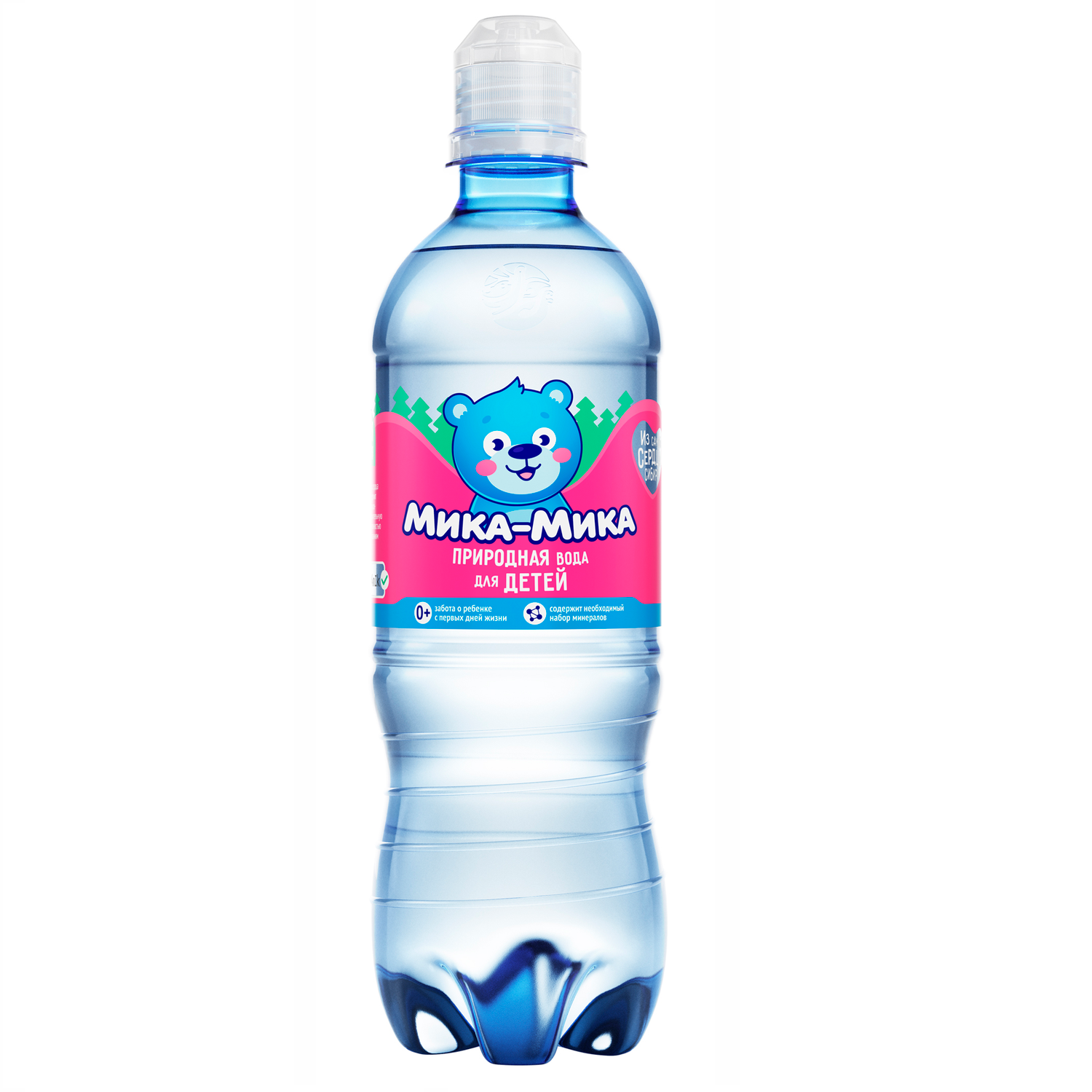 Вода питьевая Мика-Мика Природная для детей 0.5 л / 12 шт в упаковке - фото 1