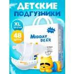 Подгузники MIDDAY BEAR размер XL 48 шт