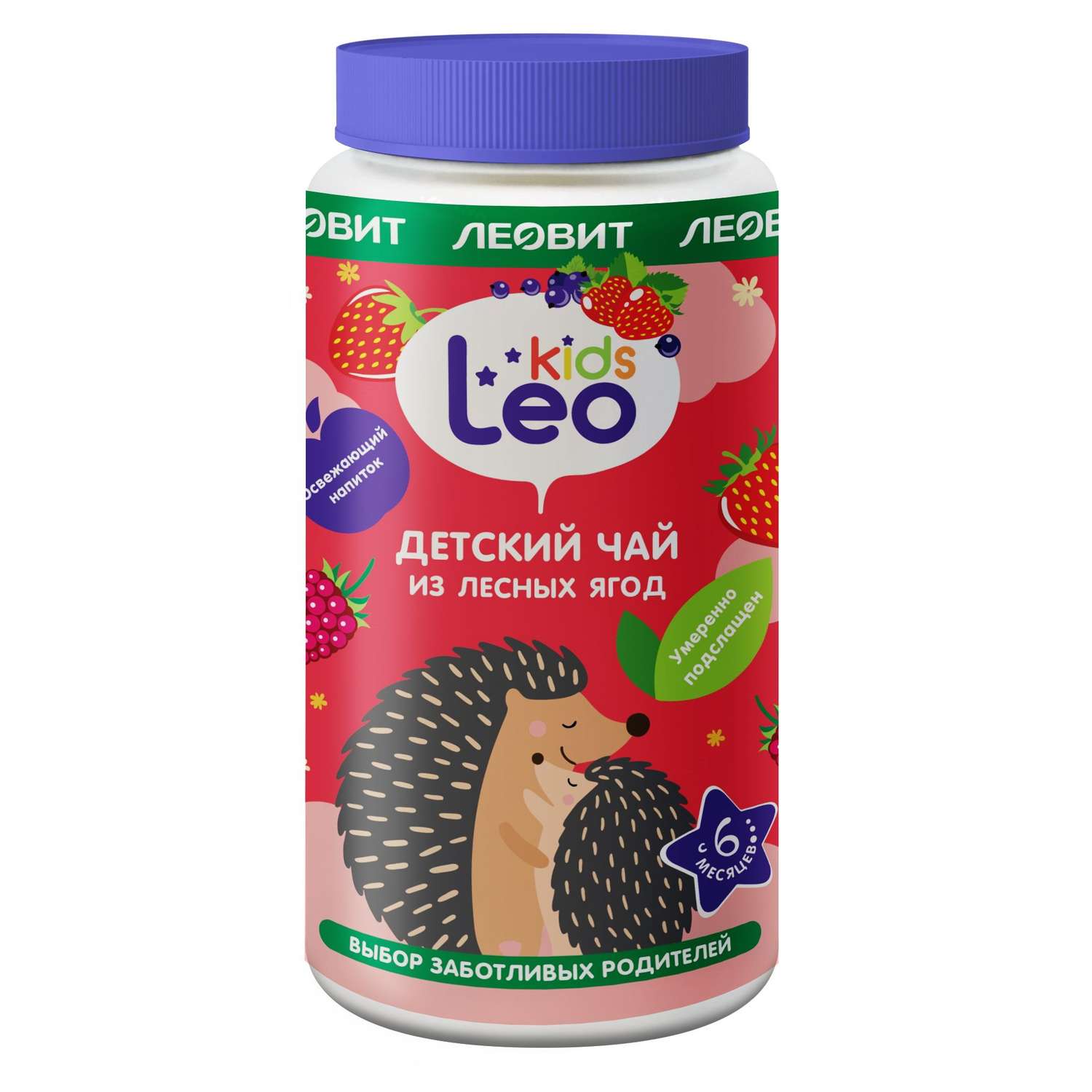Чай Леовит Leo Kids гранулированный лесные ягоды 200г с 6месяцев - фото 1