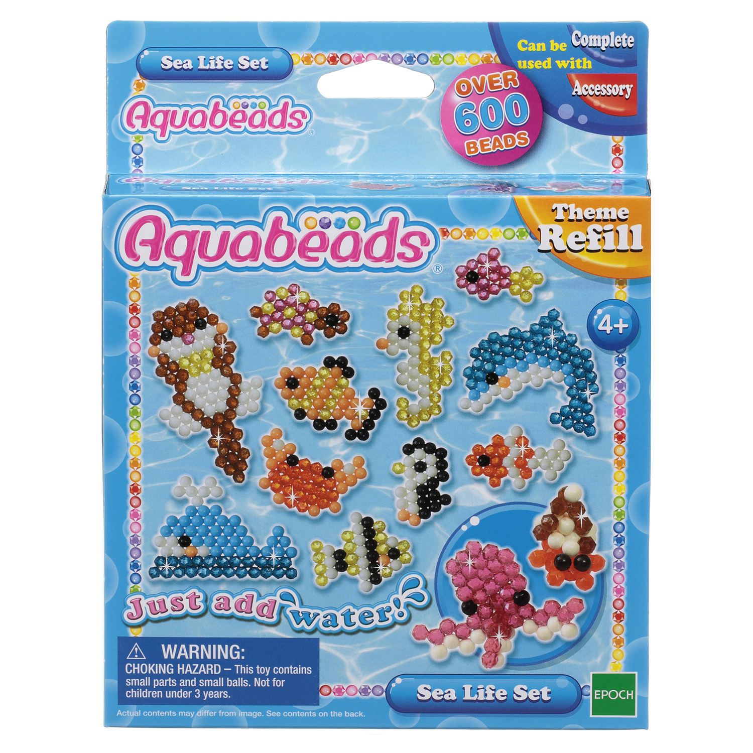 Тематический набор бусин Aquabeads Морские животные - фото 1