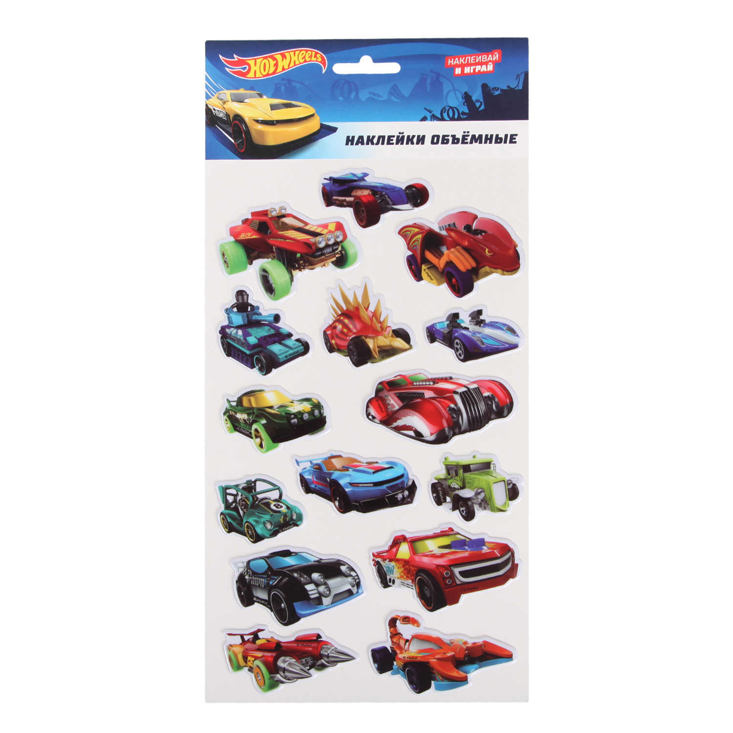 Набор стикеров FRESH-TREND Hot Wheels в ассортименте HWH018 - фото 1