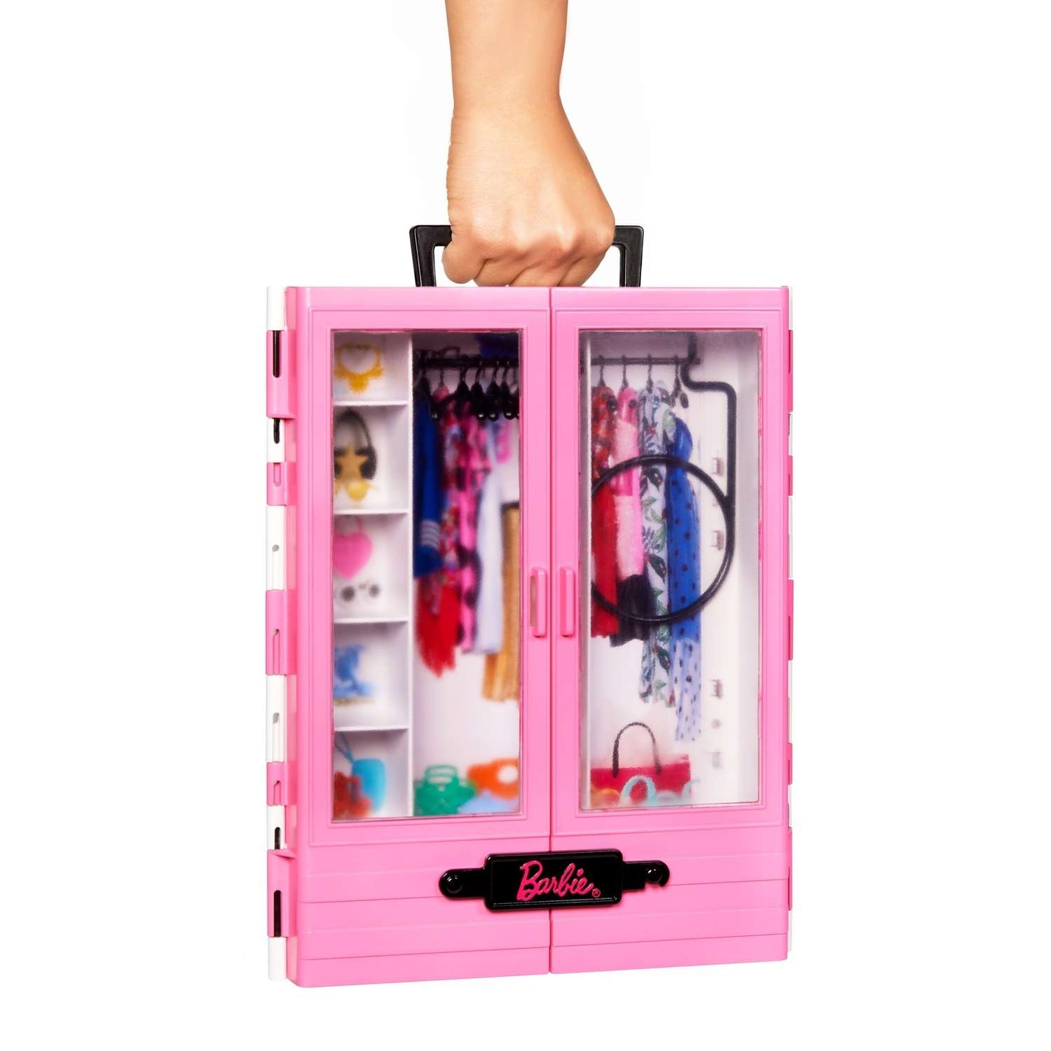 Мебель для куклы Barbie Шкаф модницы Розовый GBK11 GBK11 - фото 9