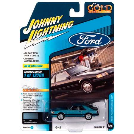 Автомобиль Johnny Lightning 1:64 голубой