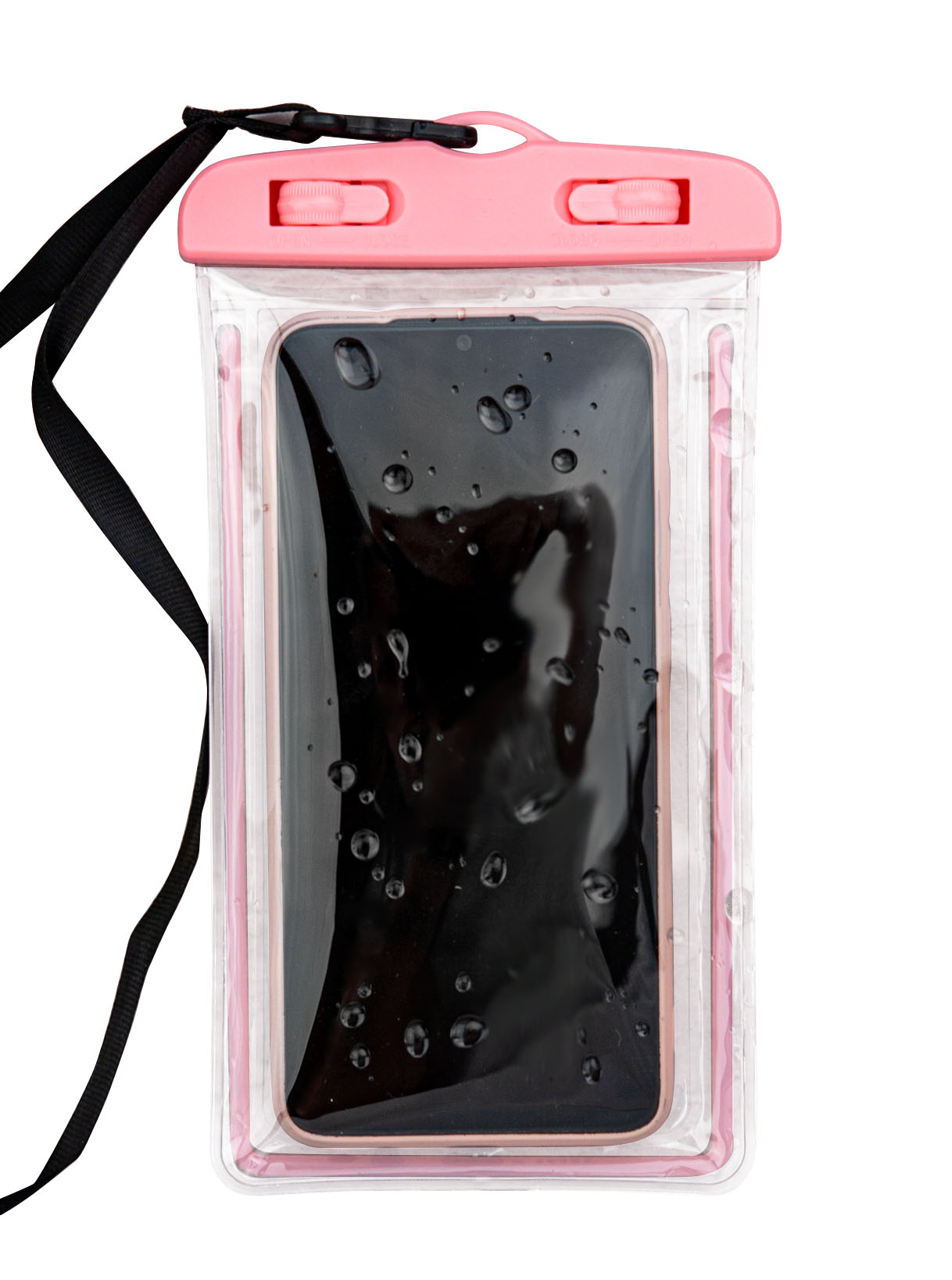 Чехол Good Sale Водонепроницаемый для телефона розовый 17.5х10.5 см - фото 3