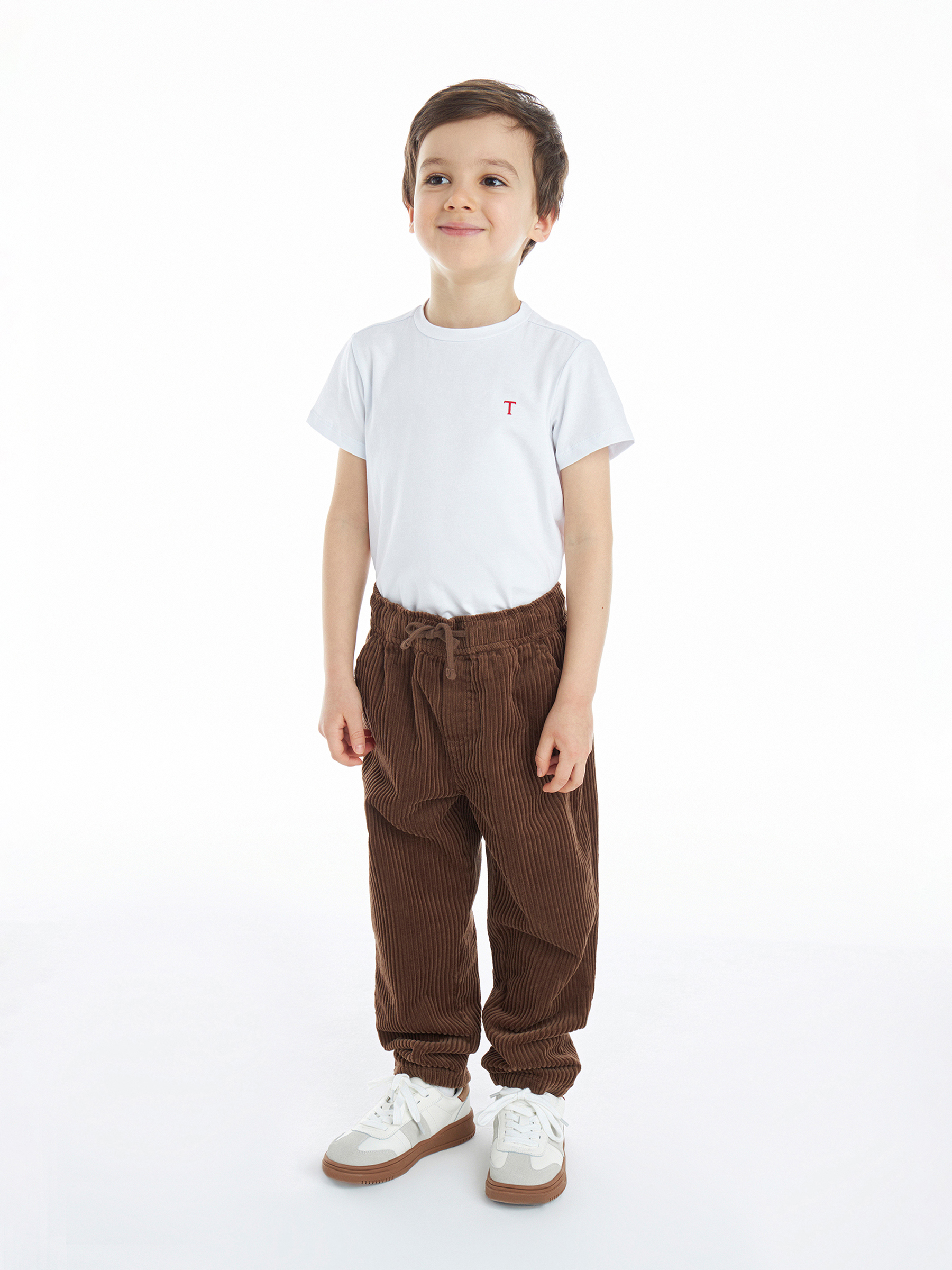 Брюки Totti Kids AW23TKB024/Брюки детские/Коричневый - фото 8