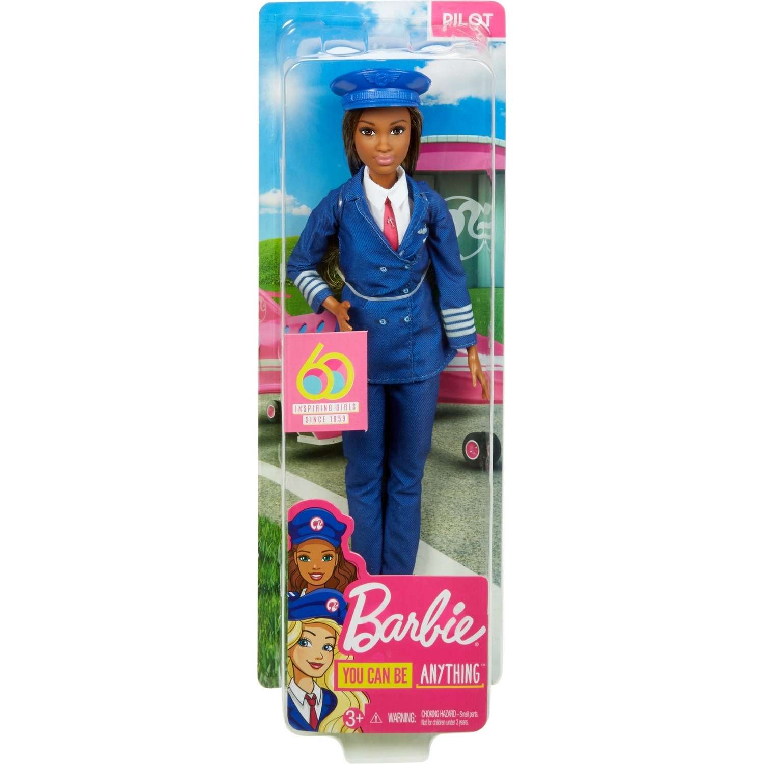 Кукла Barbie к 60летию Кем быть Пилот GFX25 GFX23 - фото 2