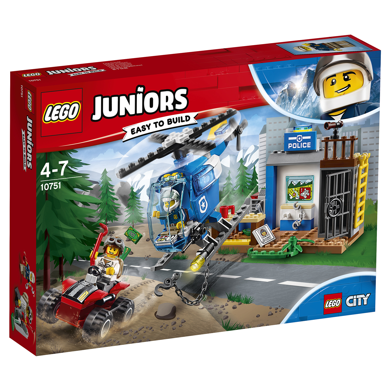 Конструктор LEGO Погоня горной полиции Juniors (10751) купить по цене 1399  ₽ в интернет-магазине Детский мир