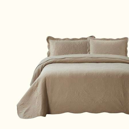 Плед Arya Home Collection на кровать евро диван Helena 250х260 комплект с наволочками 50х70