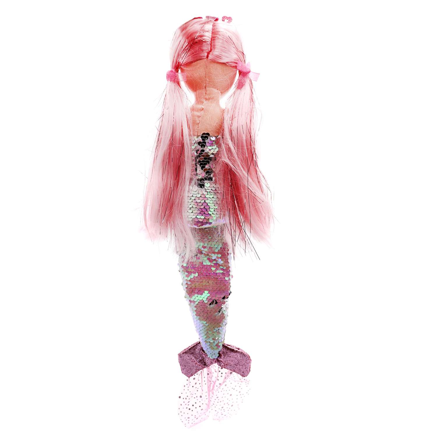 Игрушка мягкая TY Кора русалка розовая с пайетками 50 см 2300 - фото 2