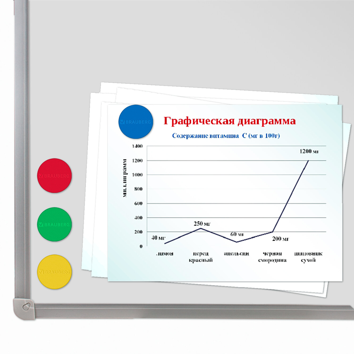 Магниты неодимовые Brauberg мощные большого диаметра 4 штуки - фото 5