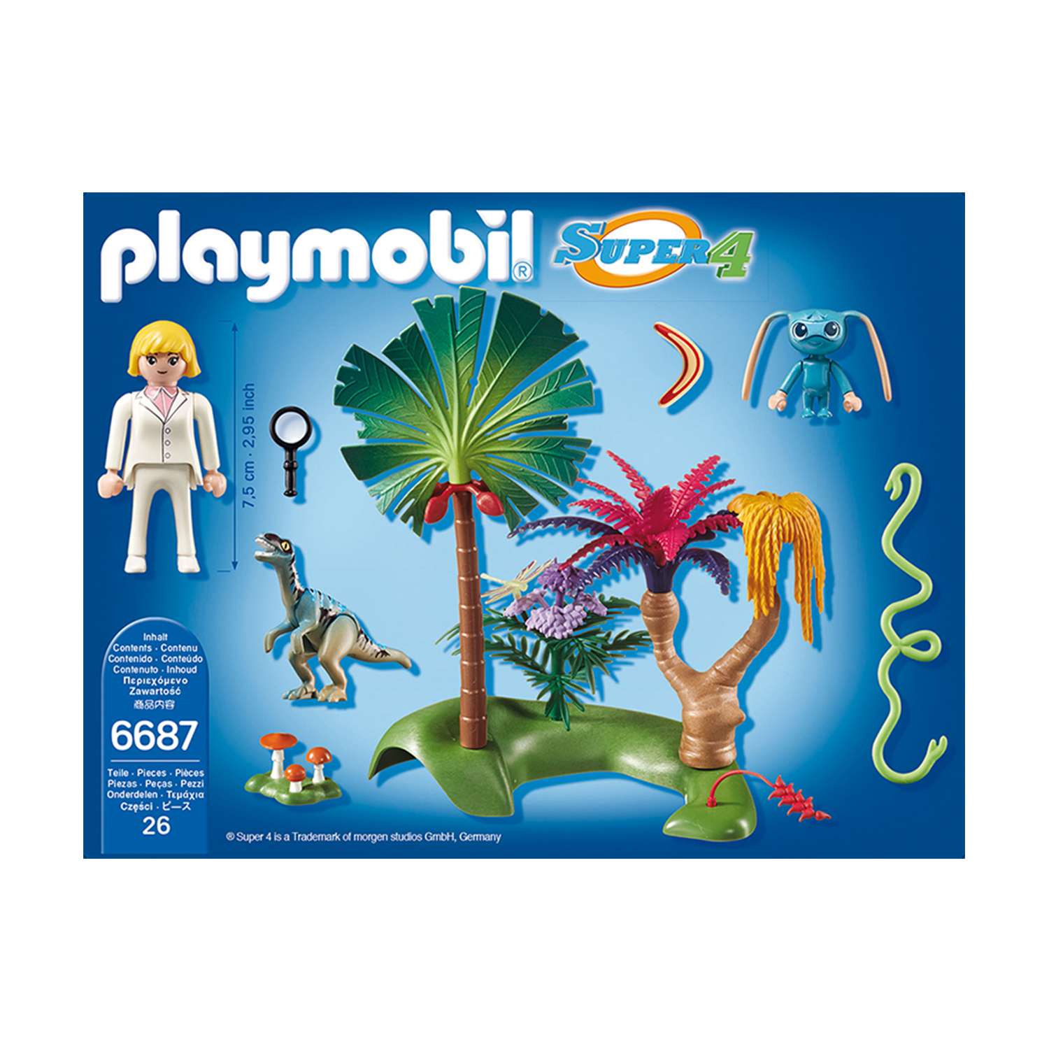 Конструктор Playmobil Супер4. Затерянный остров с Алиен и Хищником - фото 4