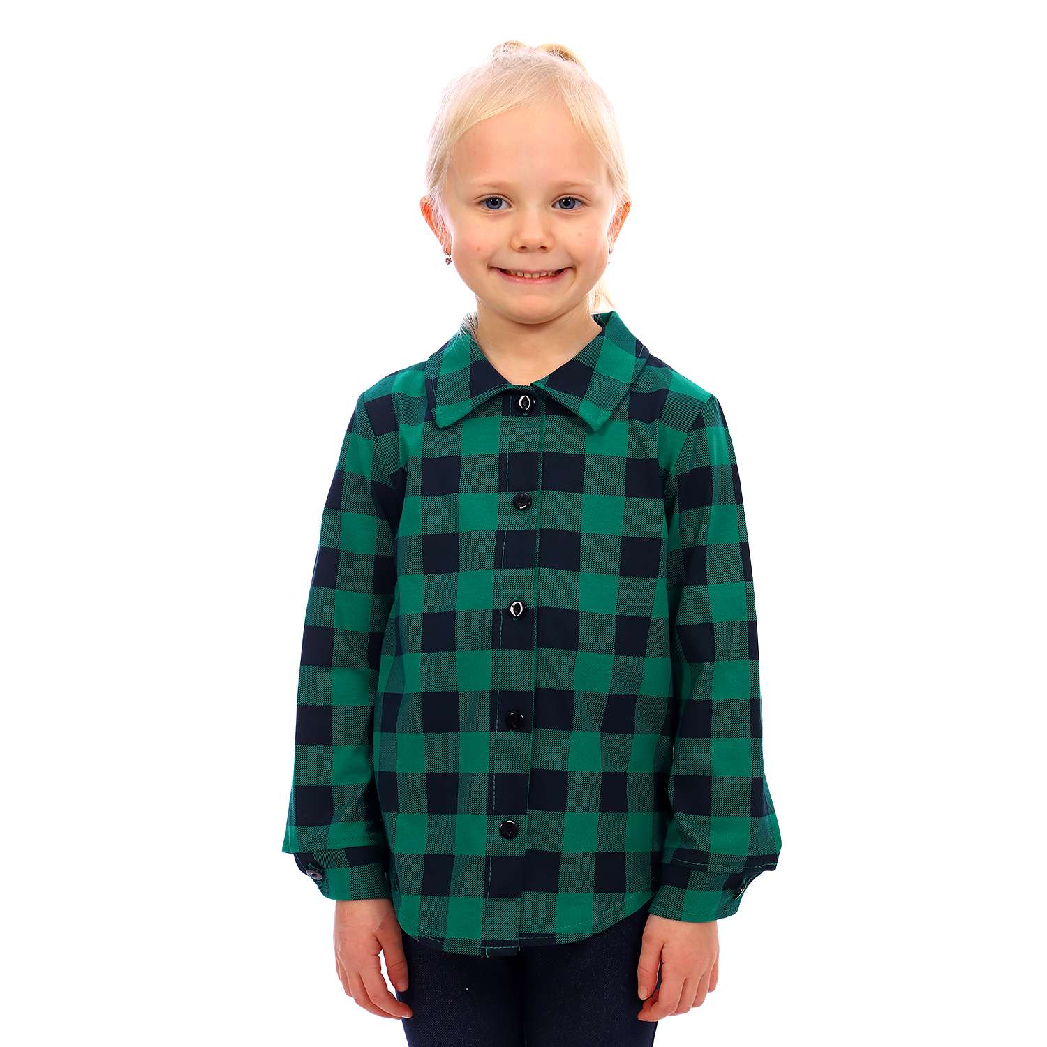 Рубашка Детская Одежда 2002К/зеленый3 - фото 1