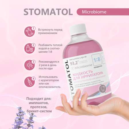 Жидкость для ирригатора STOMATOL Microbiome 500 мл