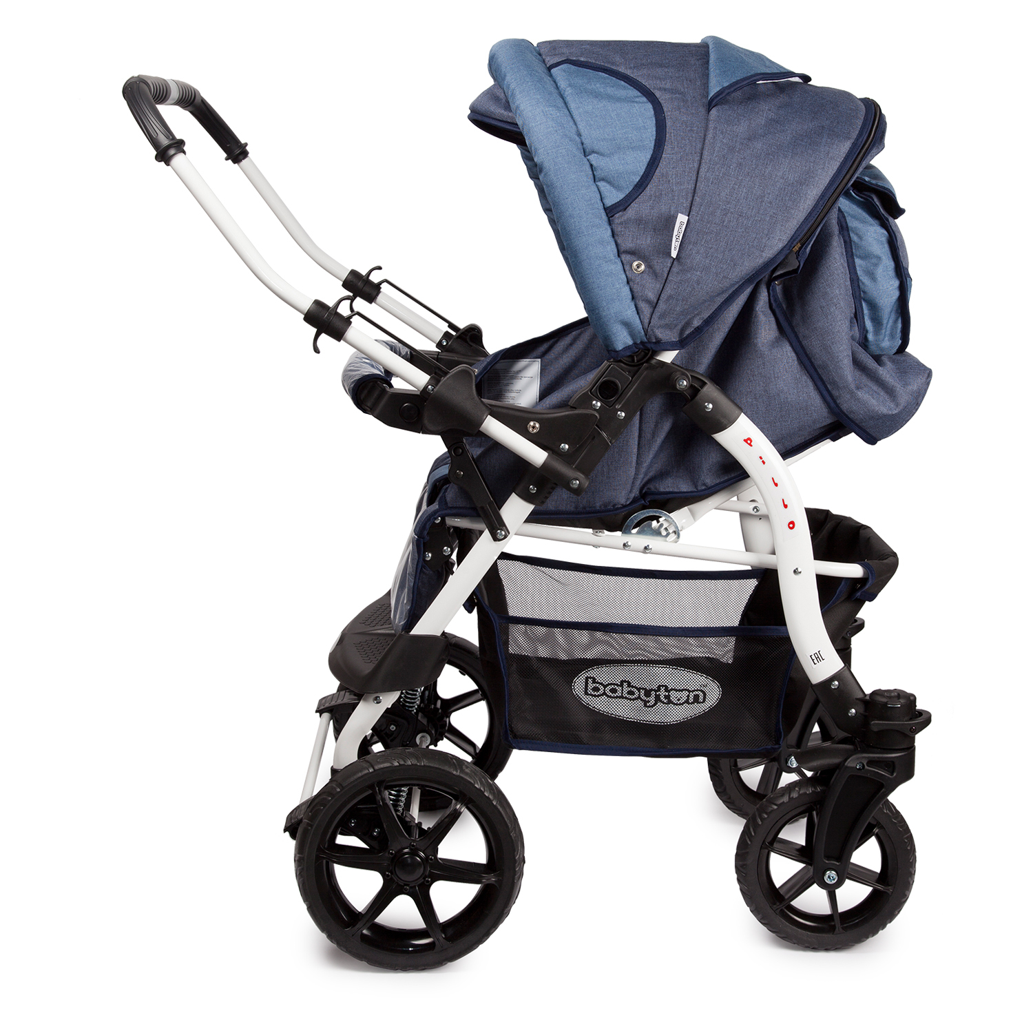 Коляска-трансформер Babyton Pillo OX Dark Blue - фото 6