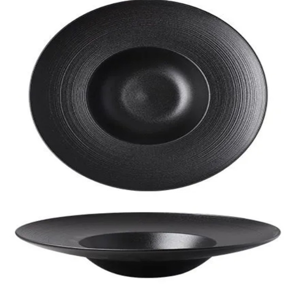 Набор тарелок ZDK Homium Bohemia 2шт цвет черный D28см - фото 2