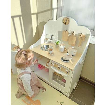 Кухня детская игровая LittleWoodHome Сканди с кухонными принадлежностями