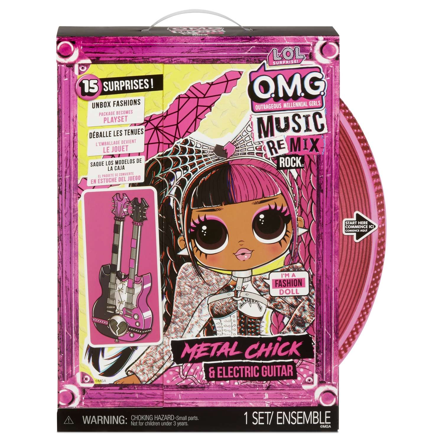 Кукла L.O.L. Surprise! OMG Remix Rock Metal Chick and Electric Guitar 577577EUC 577577EUC - фото 2