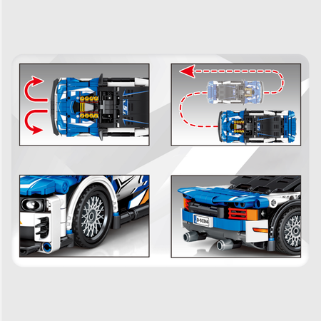 Конструктор Sembo Block 701896 гоночный автомобиль RC 581 деталь