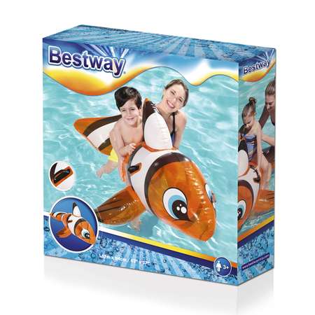 Игрушка надувная Bestway для катания верхом Рыба-клоун 41088