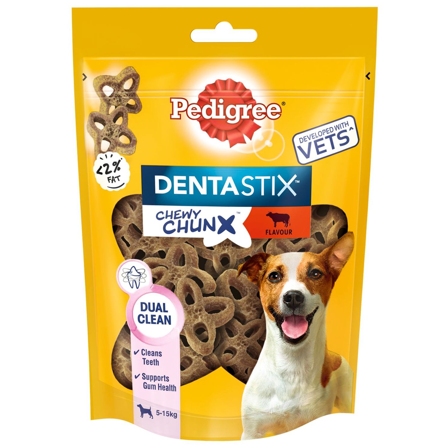 Лакомство для собак Pedigree Denta Stix мелких пород Жевательные кусочки со вкусом говядины 68г - фото 1