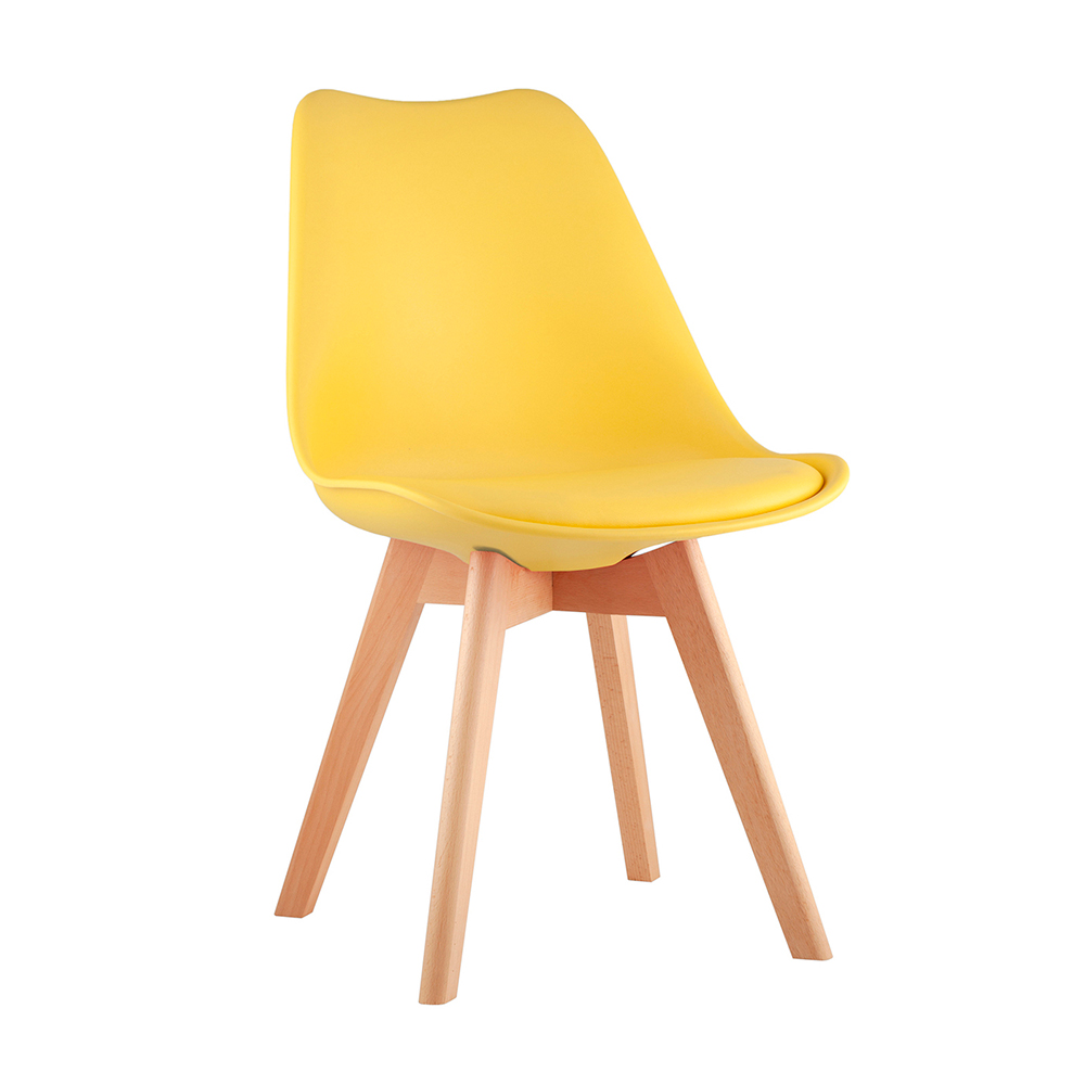 Стул Stool Group Стул FRANKFURT желтый деревянные ножки - фото 1