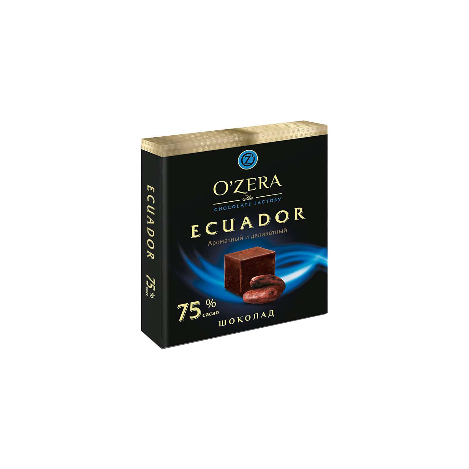 Шоколад OZera Ecuador содержание какао 75% 90 г 4 шт - фото 2