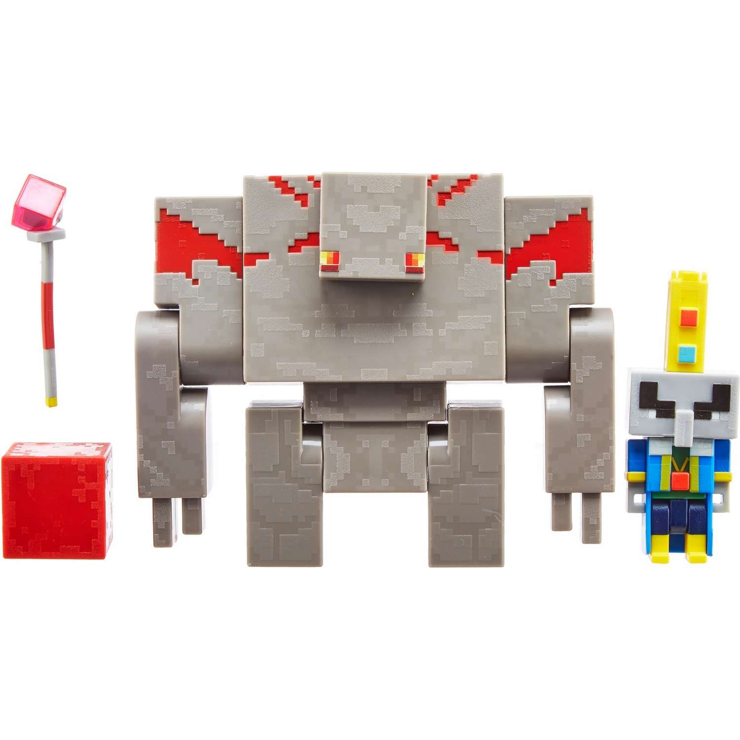 Набор фигурок Minecraft Подземелье Красный голем и Верховный Илладжер GND38 - фото 1