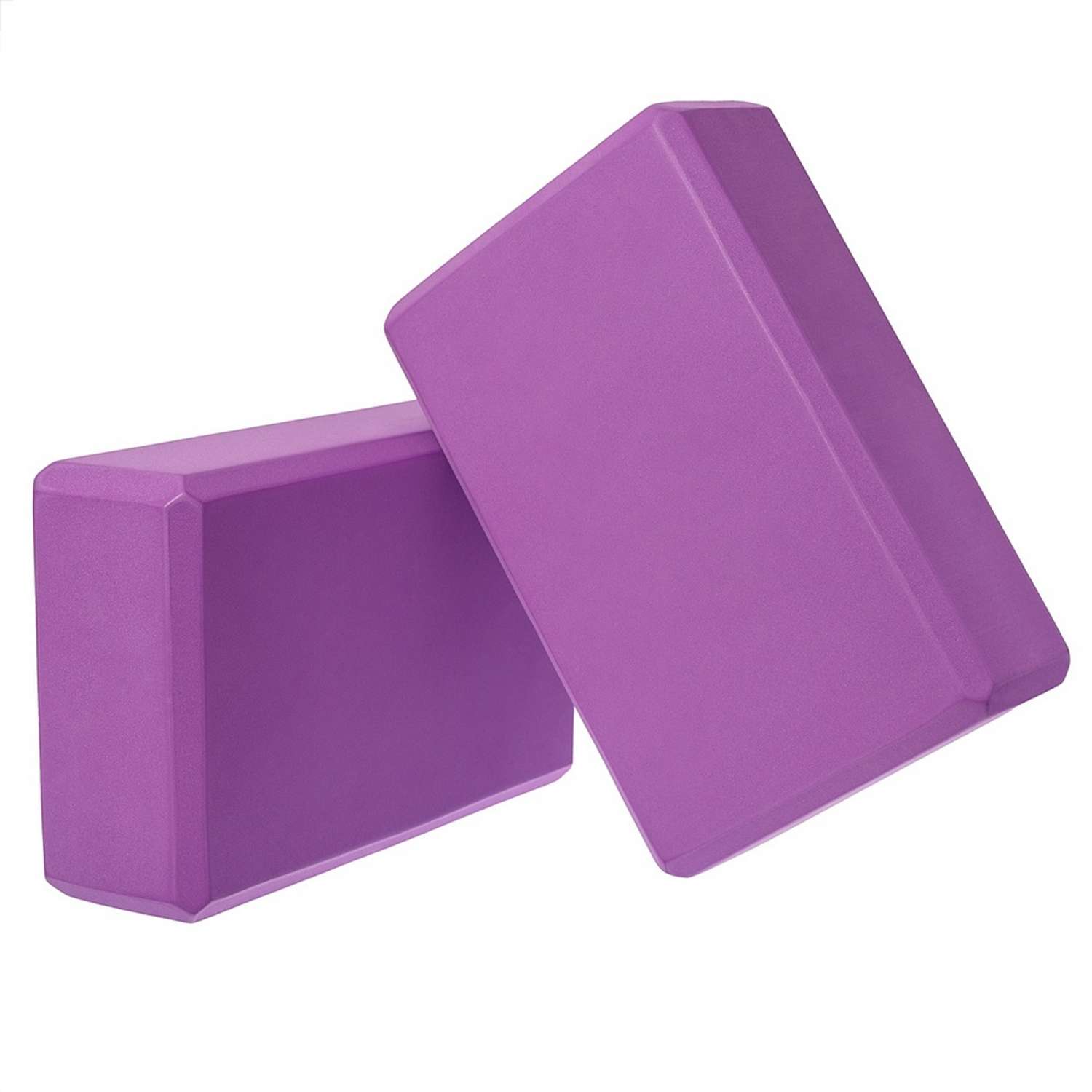 Блоки для йоги 2 шт. STRONG BODY фиолетовые - фото 4