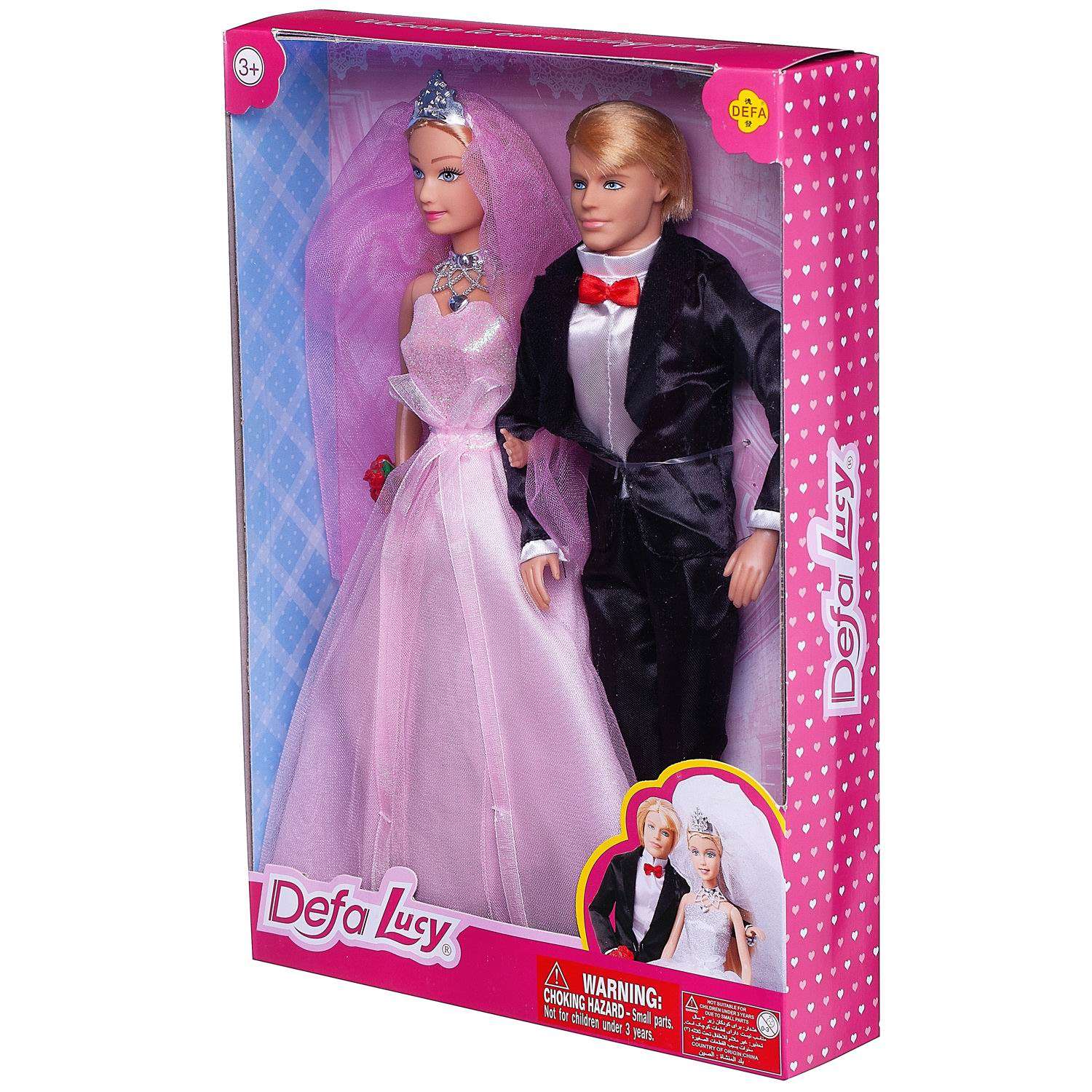 Игровой набор ABTOYS Куклы Defa Lucy Жених и невеста 8305d/розовое - фото 2