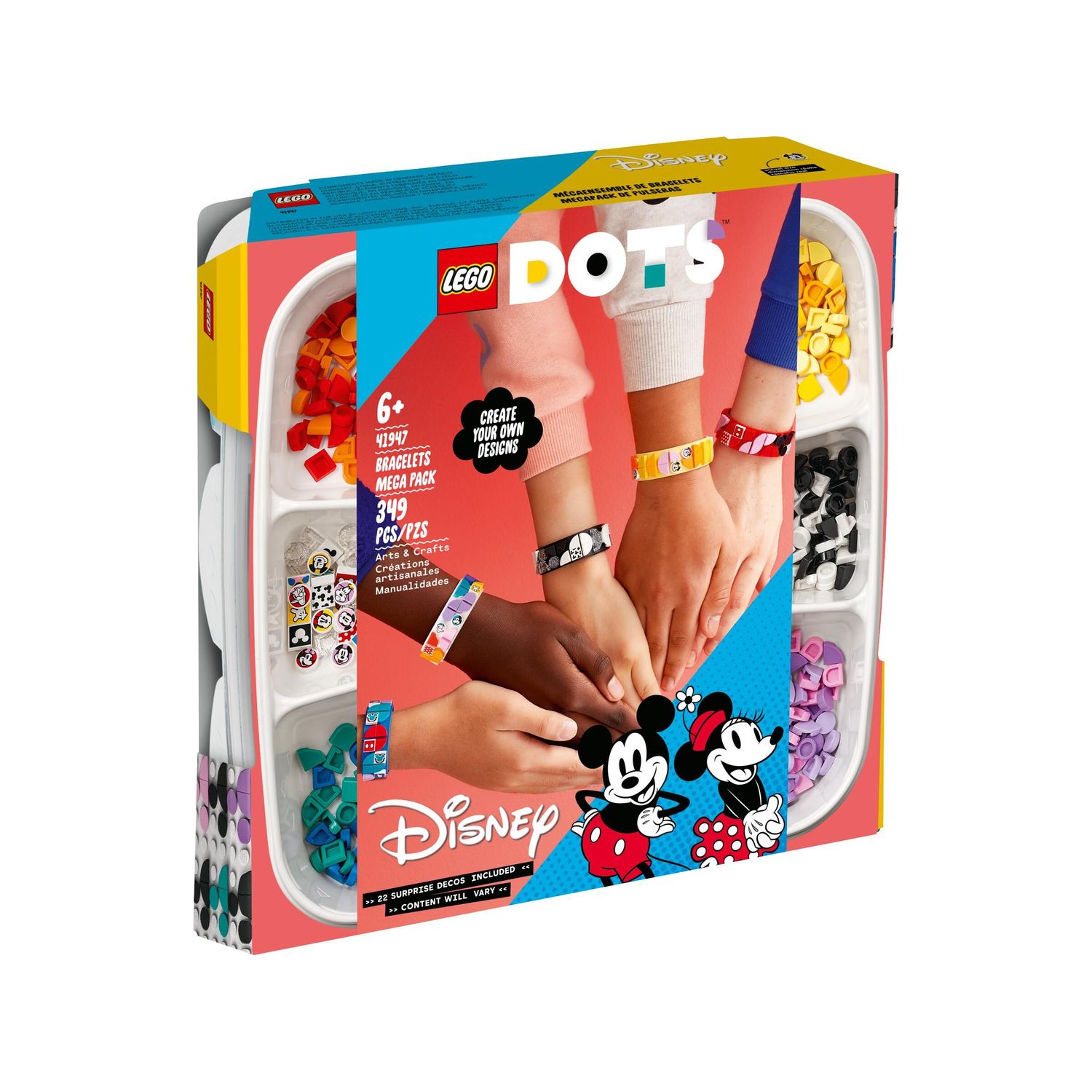 Конструктор LEGO DOTs Mickey Friends Bracelets Mega Pack 41947 - фото 1