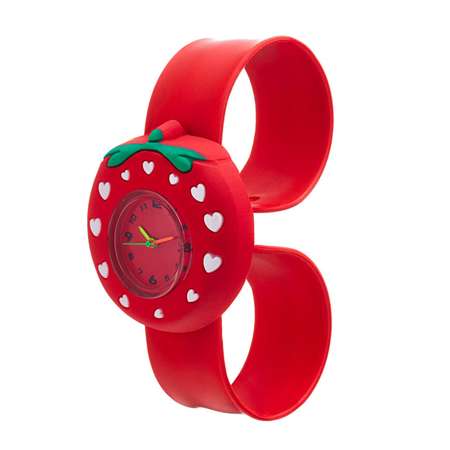 Часы Sima-Land наручные детские «Клубничка» ремешок силикон