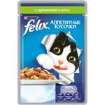 Корм влажный для кошек Felix 85г Аппетитные кусочки с кроликом пауч