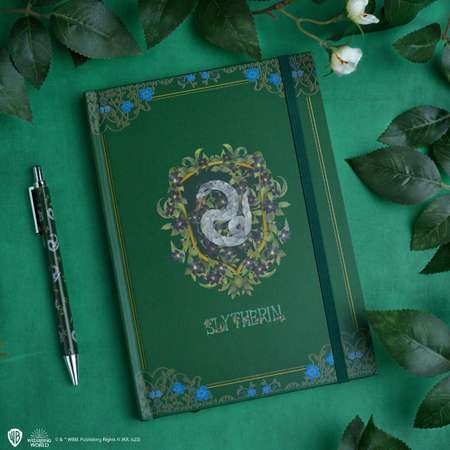 Блокнот Harry Potter Волшебный мир Слизерина 160 листов и ручка