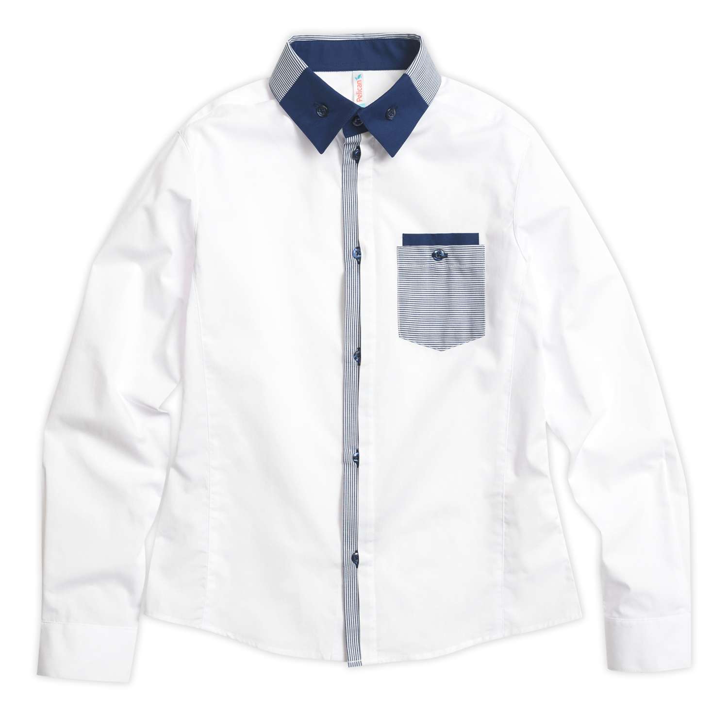 Рубашка PELICAN BWCJ7095/Белый(2) - фото 1
