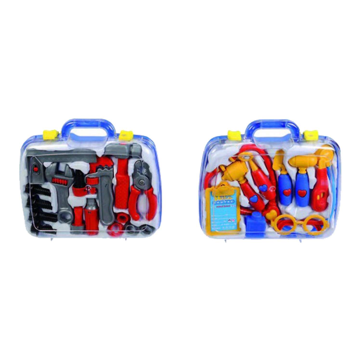 Набор в чемоданчике Simba Инструменты доктора/Строительные инструменты в ассортименте - фото 1