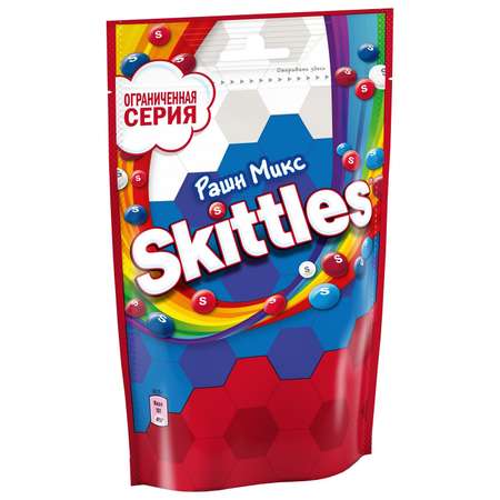 Драже Skittles Russian Mix в сахарной глазури 100г