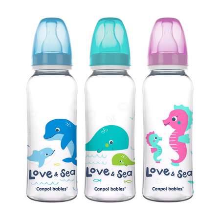 Бутылочка Canpol Babies Love and Sea 250мл с 12месяцев в ассортименте 59/400